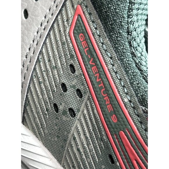 Asics Gel-Venture 9 Womens Trail Running Shoes Green/Coral Size 6.5 - Picture 3 of 9